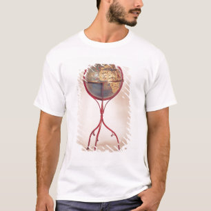 Camiseta Globo terrestre, mostrando o Oceano Índico