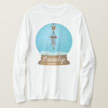 Globo único de neve do tipo "windchime" da borbole