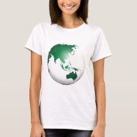 Globo Verde da Ásia Austrália Oceânia
