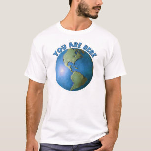 Camiseta Globo. Você está aqui t-shirt
