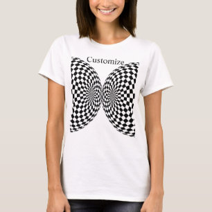 Camiseta Globo Xadrez Preto e Branco Thunder_Cove