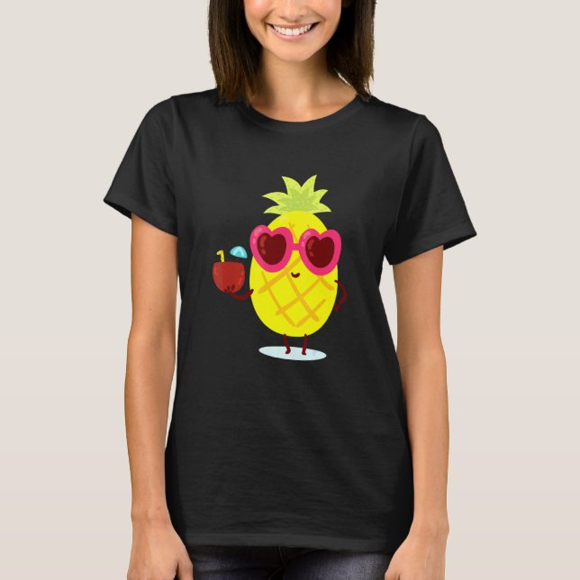 Camiseta Glóbulos solares do ananás 2 (Frente)