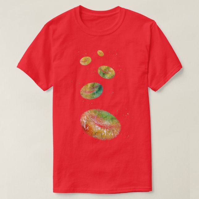 Camiseta Glóbulos vermelhos (Frente do Design)