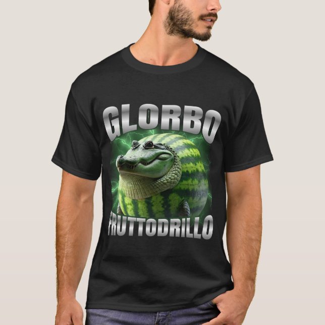 Camiseta Glorbo Fruttodrillo Cursed Meme Mashup  (Frente)