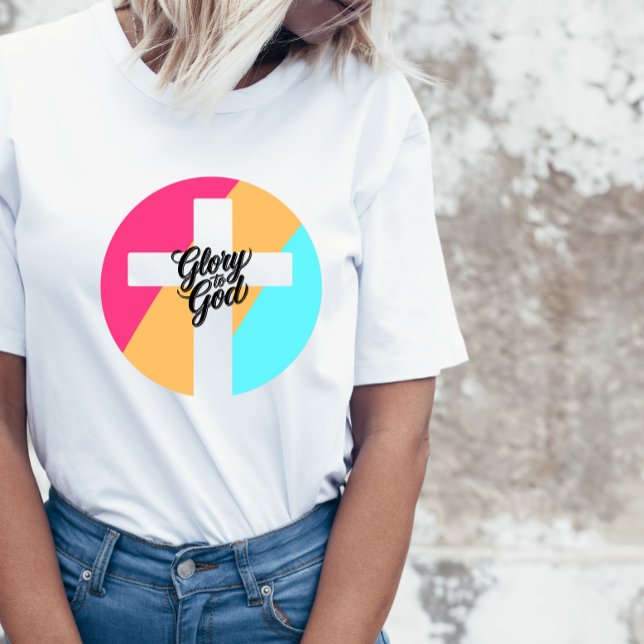 Camiseta Glória a Deus (Criador carregado)