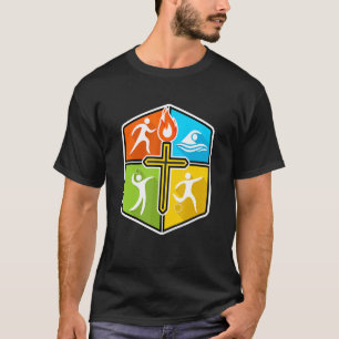 Camiseta Glória a Deus, Cristo de esportes cristãos