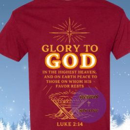 Camiseta Glória a DEUS - Natal