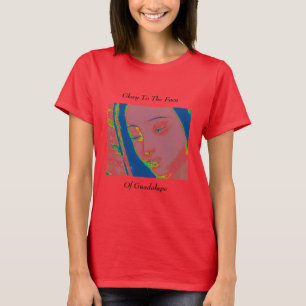 Camiseta glória à face da guadalupe