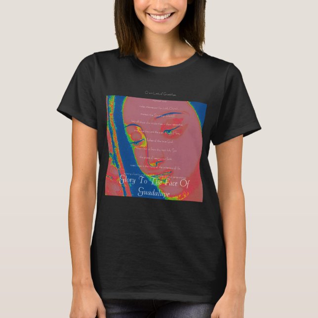 Camiseta glória à face da guadalupe (Frente)