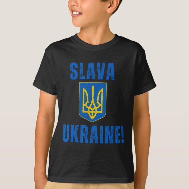 Camiseta Glória à Ucrânia  (Frente)