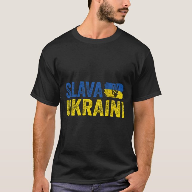Camiseta Glória à Ucrânia1 (Frente)