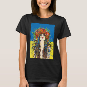 Camiseta Glória à Ucrânia Flores da Ucrânia Patriótico Ucra
