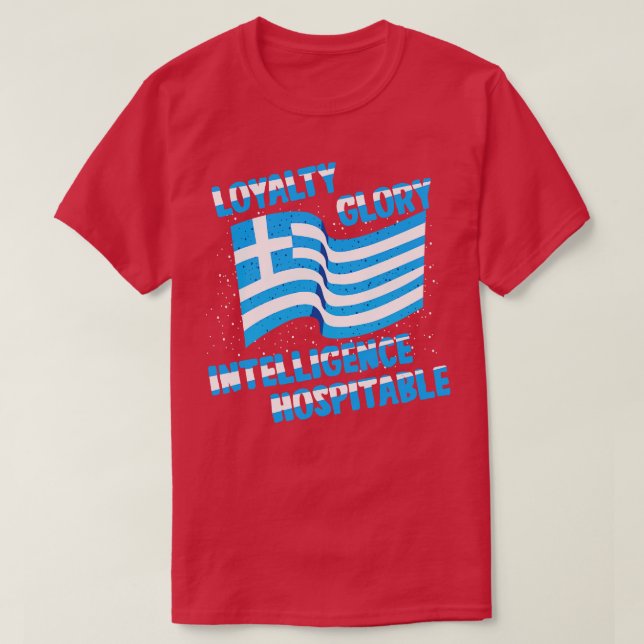 Camiseta Glória da Lealdade da grécia (Frente do Design)