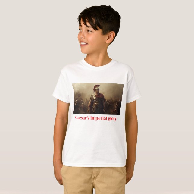 Camiseta Glória imperial de César branca (Frente Completa)