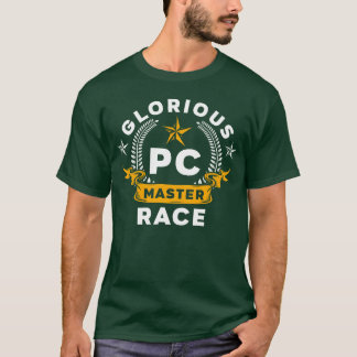 Camiseta Gloriosa Raça Mestre de PC Jogos de Computador PC