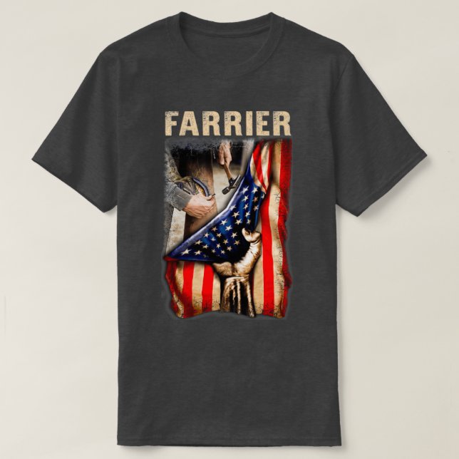 Camiseta Glorioso American Farrier T (Frente do Design)