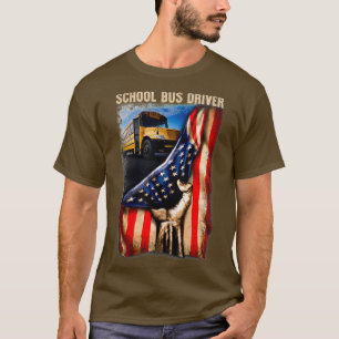 Camiseta Glorioso Driver de Ônibus Escolar Americano