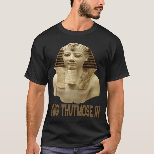 Camiseta Glorioso Rei Thutmose III Faraó do antigo Egito Xm (Frente)