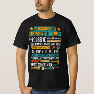 Camiseta Glossário de Termos de Engenharia - Funny Engenhei