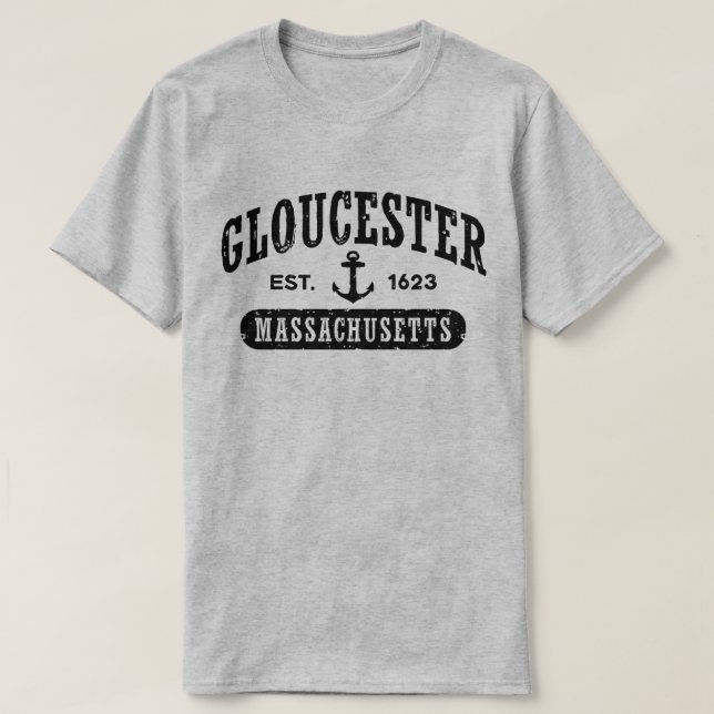 Camiseta Gloucester Massachusetts (Frente do Design)