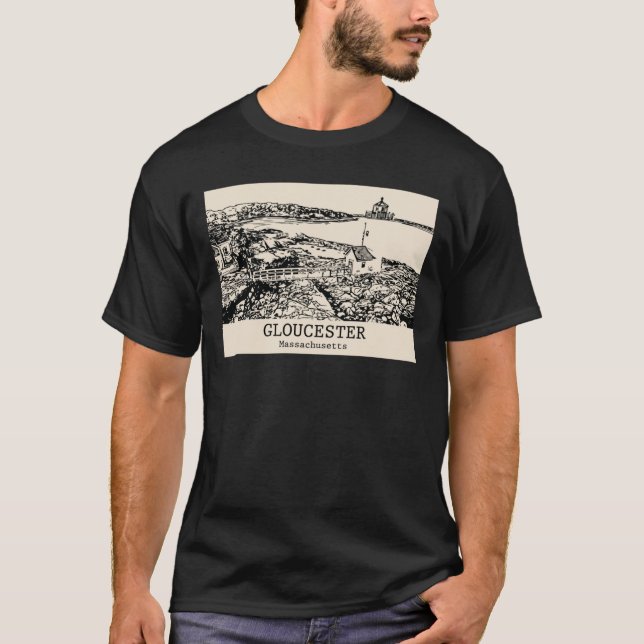 Camiseta Gloucester Massachusetts Oversize (Frente)