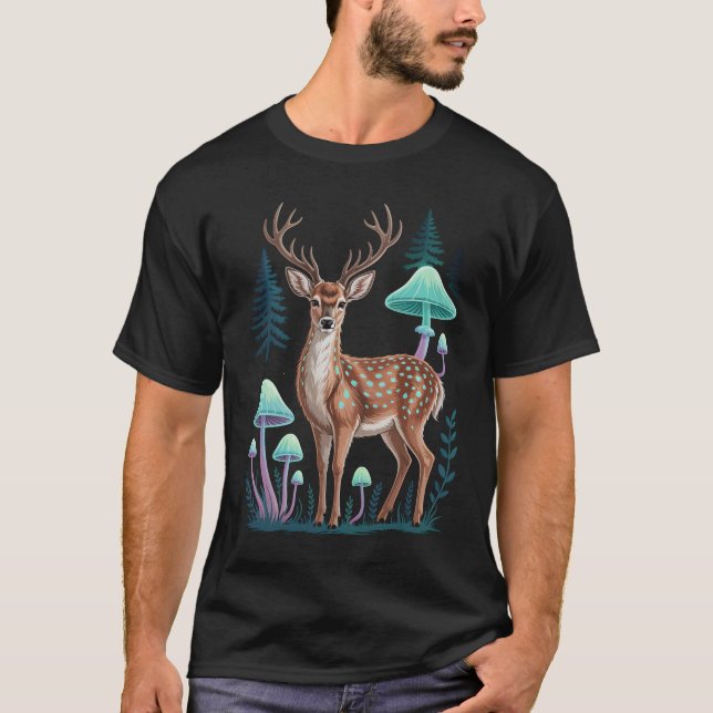 Camiseta Glow Deer Forest (Frente)