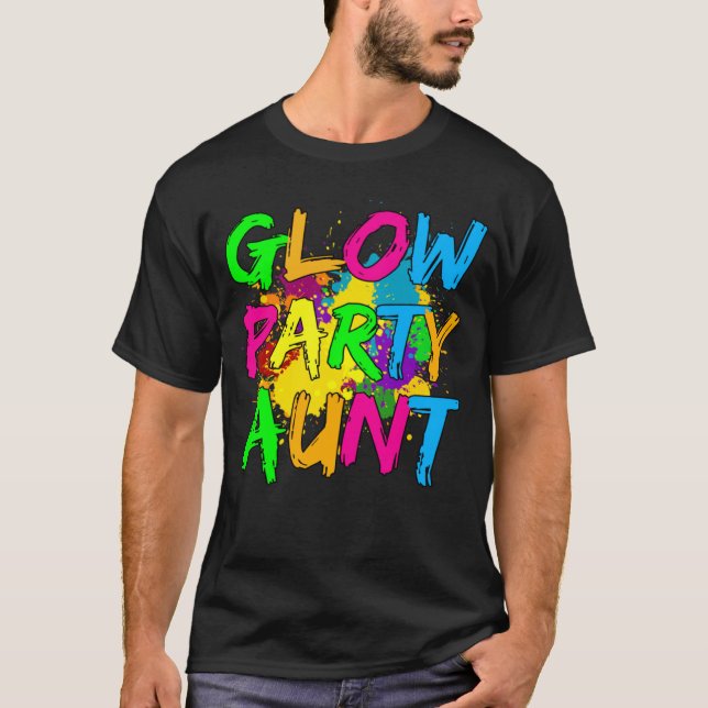 Camiseta Glow Party Clothing Glow Party  Glow Party Aunt (Frente)