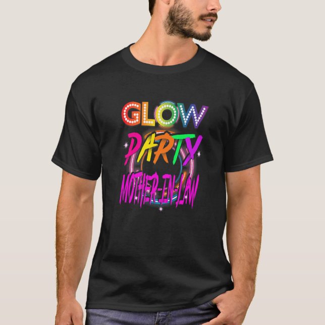 Camiseta Glow Party Mother in law Paint Splatter Effect Glo (Frente)
