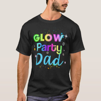 Camiseta Glow Party Squad Dad Paint Splatter Glow Party Mat