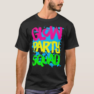 Camiseta Glow Party Squad P Aint Spl Efeito Brilho Parte