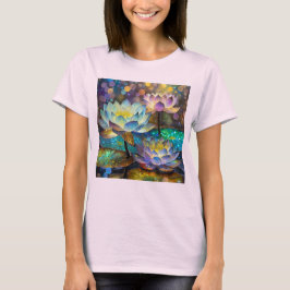 Camiseta Glowing Lotus Flowers Trio