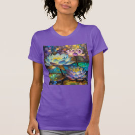 Camiseta Glowing Lotus Flowers Trio