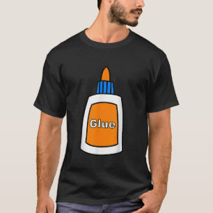 Camiseta Glue Bottle Engraçado Suprimento Escolar de Hallow
