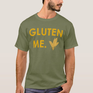 Camiseta "Glúten eu." com o t-shirt dos homens do trigo