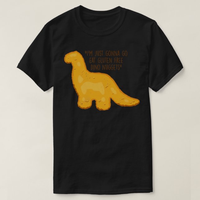 Camiseta Gluten Free Dino Nuggets (Frente do Design)