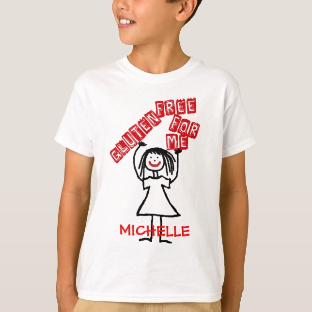 Camiseta Gluten Free For Me Girl (Frente)