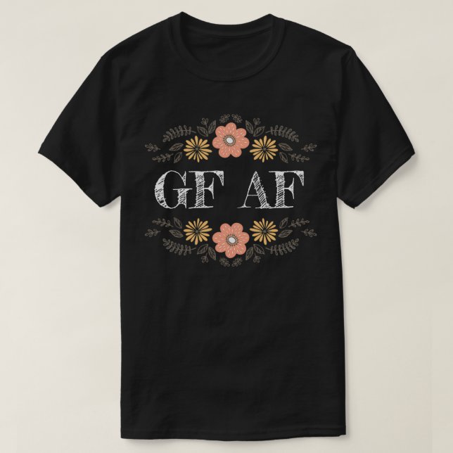 Camiseta Gluten Free Humor GF AF (Frente do Design)