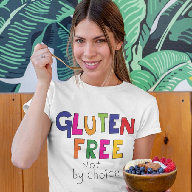 Camiseta Gluten Free, não por escolha celíaca (Criador carregado)