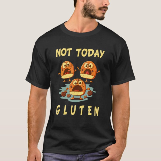 Camiseta Gluten Free   Not Today Gluten Celiac Disease Alle (Frente)