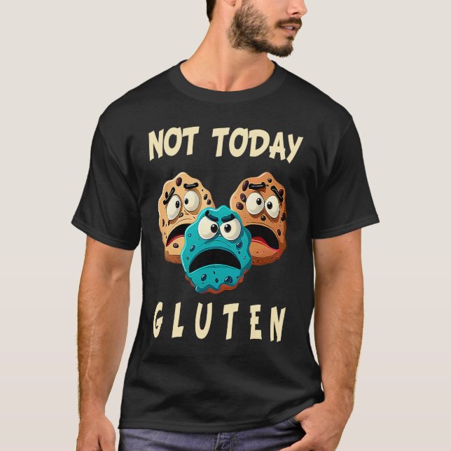 Camiseta Gluten Free  Not Today Gluten Celiac Disease Aller (Frente)