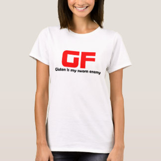 Camiseta Gluten grátis para mulheres