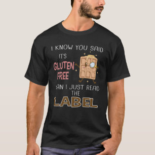 Camiseta Gluten Livre Hoje Não Gluten Celiac Disease Allerg