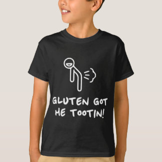 Camiseta Gluten Me Fez Tootar Engraçado Gluten Free Fart