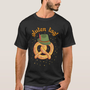 Camiseta Gluten Tag Oktoberfest Funny Beer Bebendo Para Chr