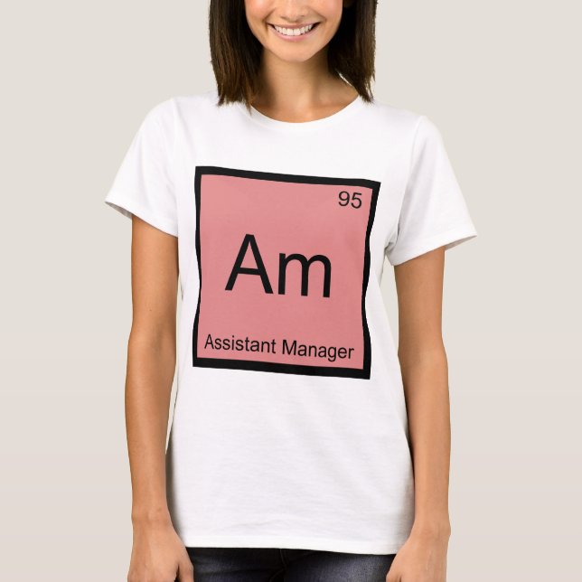 Camiseta Gm - Gerente Assistente Símbolo Elemento Químico T (Frente)