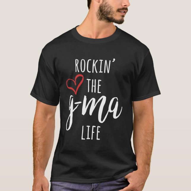 Camiseta Gma Rockin' The G-Mãe Life Grandma (Frente)