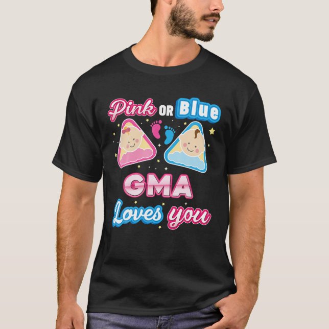Camiseta Gma Rosa Ou Azul Te Ama Sexo Reveal Baby Moth (Frente)