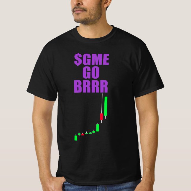 Camiseta $GME GO BRRR - GameStonk! - GameStop (Frente)