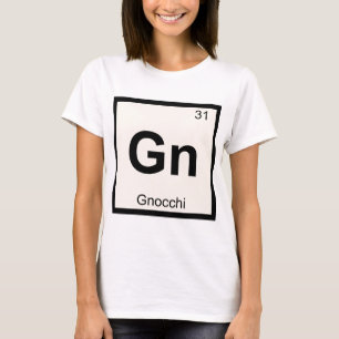 Camiseta Gn - Gnocchi Química Símbolo da Tabela Periódica