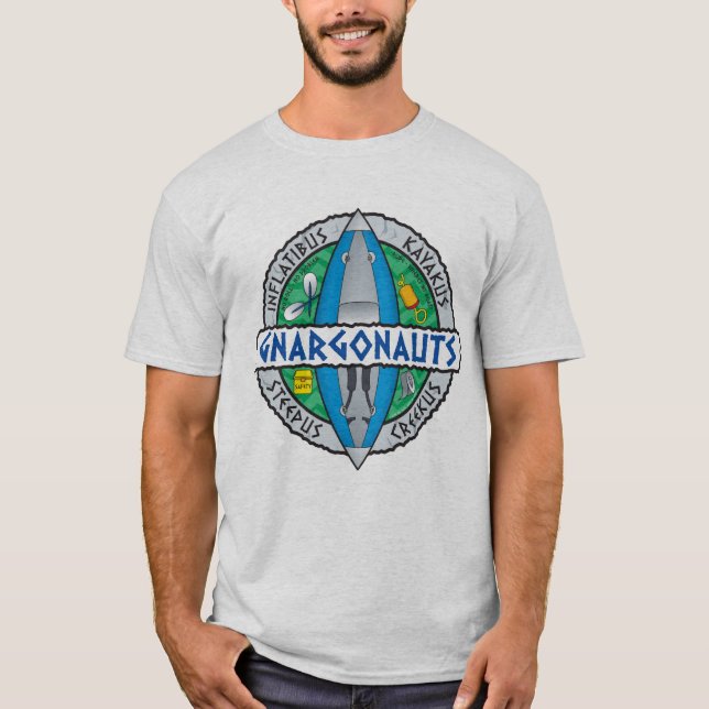 Camiseta Gnargonauts - Kayakers infláveis (Frente)